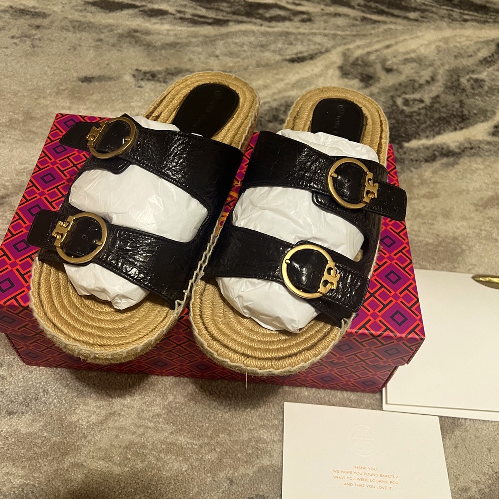 Tory Burch espadrille slide